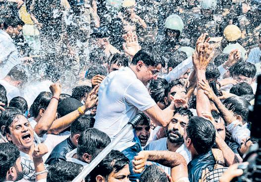 NSUI protest over student union polls