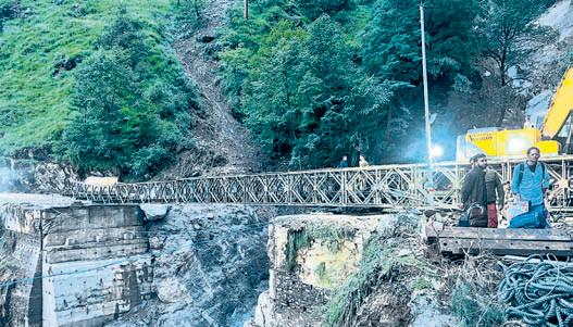 Bridge built to restore connectivity