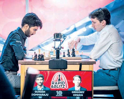 Gukesh at joint third position
