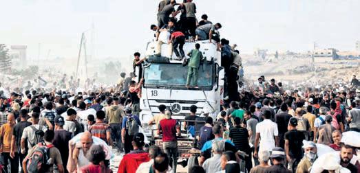 Israel bombards Gaza