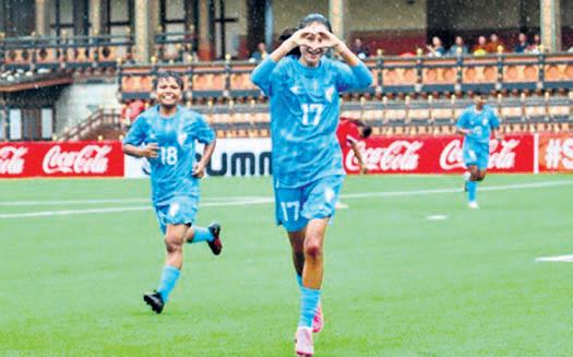 Young Tigresses thrash Nepal 7-0