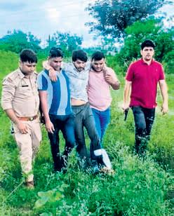 Husband shot in leg while trying to flee