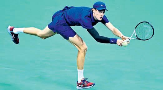 Sinner back in quarters by routing Bublik