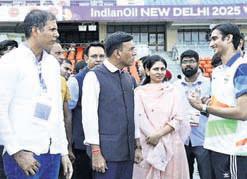 Sports Min reviews final preparations at JLN Stadium