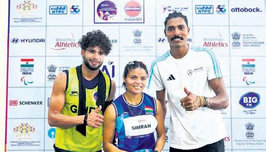Nishad, Simran win gold as India jump to fourth