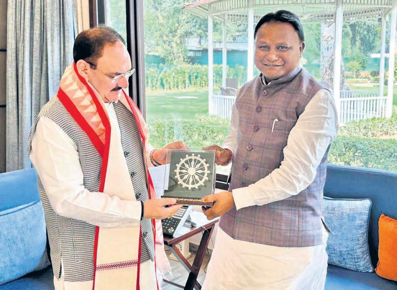 CM meets Nadda, sparks Cabinet expansion buzz