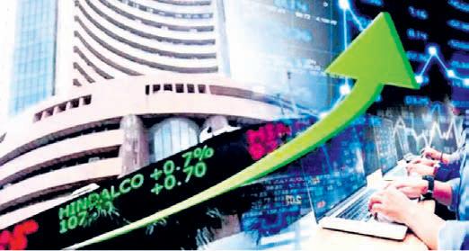 Stock markets advance on buying in HDFC, ICICI Bank