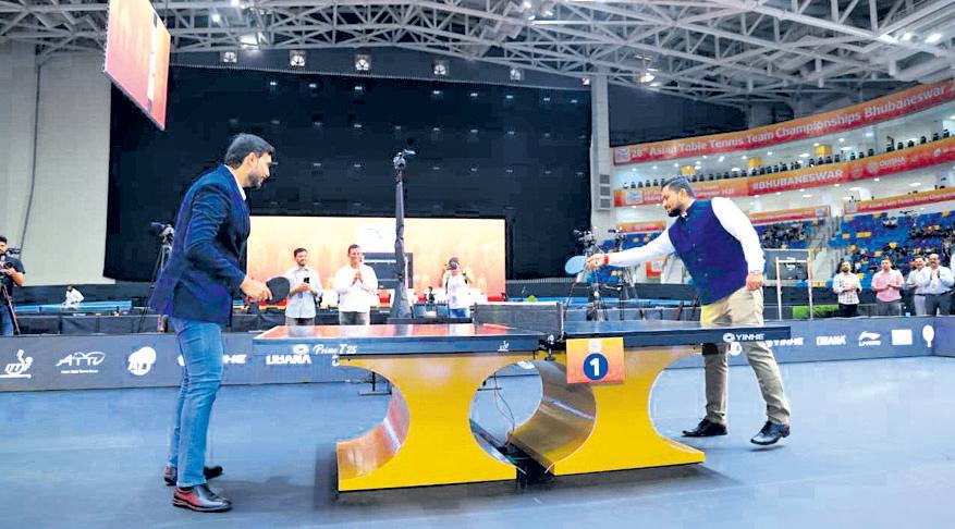 Asian Table Tennis Team C'ships serves off