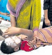 8-yr-old injured in blast while burning garbage