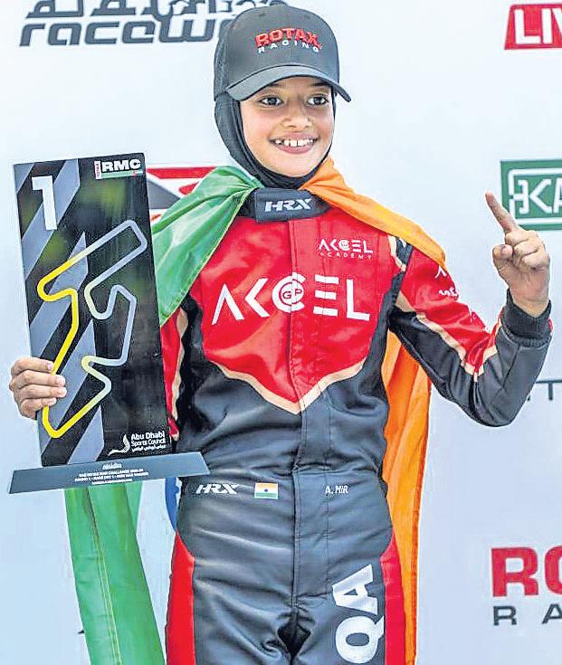 Atiqa turns the tide in UAE Karting with first-ever female triumph