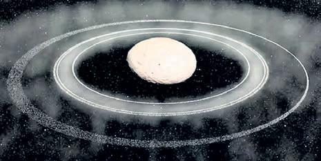 Rings form around icy celestial body Chiron