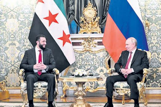 PUTIN, SHARAA HOLD TALKS