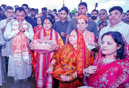 CM attends Chhath celebrations in City
