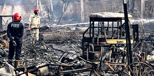 1 killed, shanties destroyed in Rithala fire