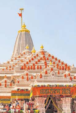 PM hoists saffron flag at Ram Temple