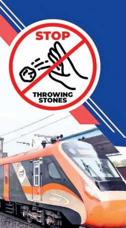 ECoR appeals for public cooperation to prevent stone pelting on trains