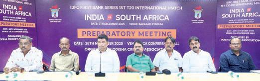 OCA holds preparatory meet for India vs SA 1st T20 at Barabati