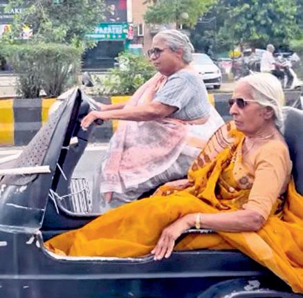 Octogenarian sisters win internet as 'Biker Dadis'