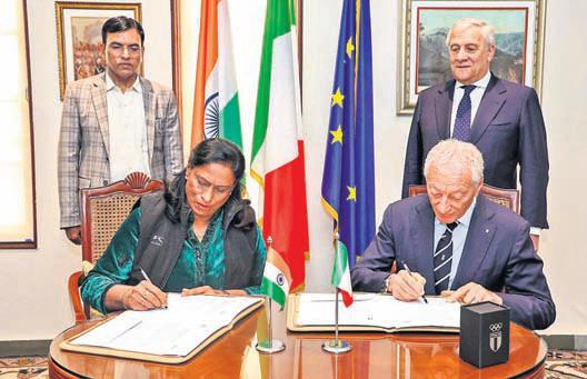 IOA, CONI sign MoU to boost bilateral sports cooperation
