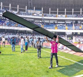 Messi event turns messy