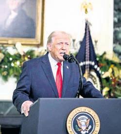 Trump lists administration’s successes in year-end address