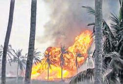 Gas leak at ONGC well in Andhra sparks inferno