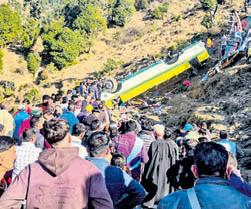 14 killed as bus falls into gorge in Himachal