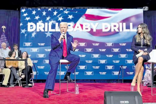 Trump pushes ‘drill baby drill’ agenda