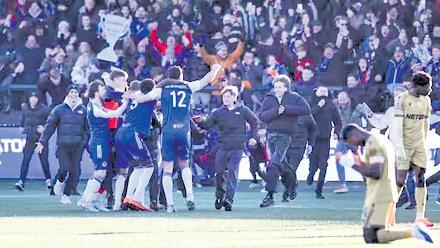 6th-tier Macclesfield upset FA Cup holder Palace