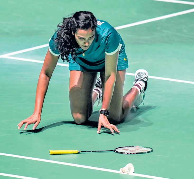SINDHU CRASHES OUT