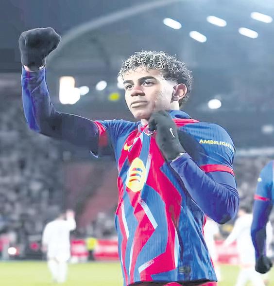 Yamal scores as Barca reach semis