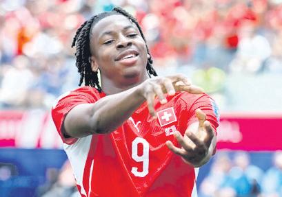 Swiss wonderkid Manzambi dazzles, bags brace off bench