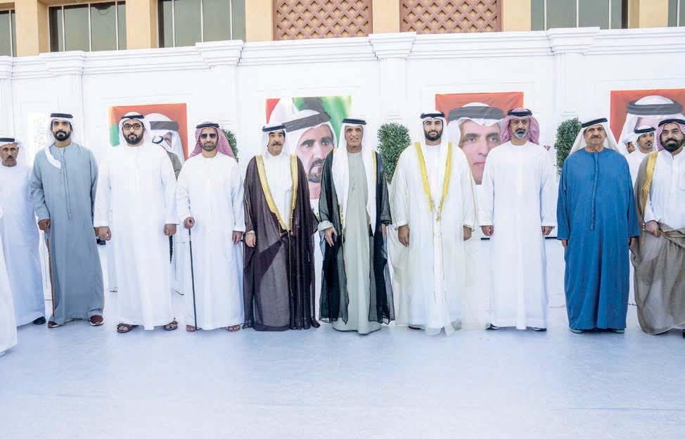 سعود بن صقر وسعود بن راشد يحضران أفراح القاسمي والغرير
