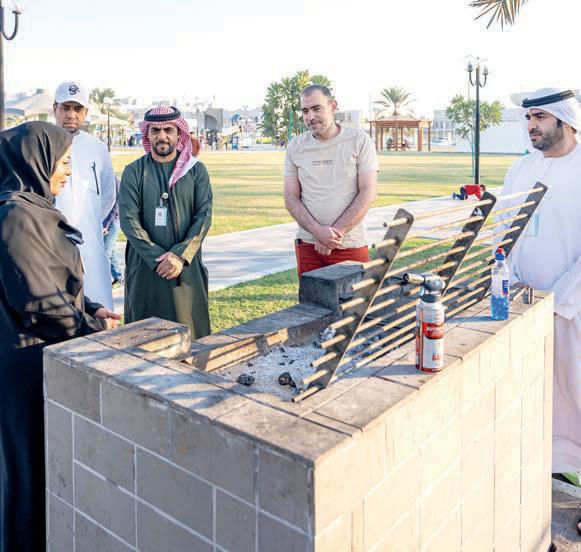 حديقة مجهزة للشواء في أبوظبي