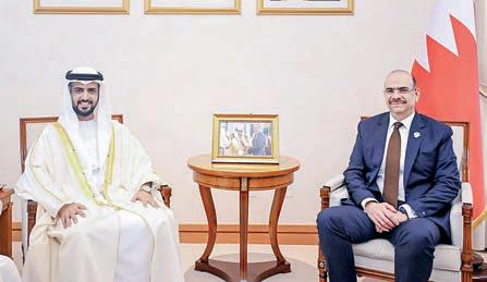سفير الإمارات ووزير الشؤون القانونية البحريني يبحثان تعزيز التعاون