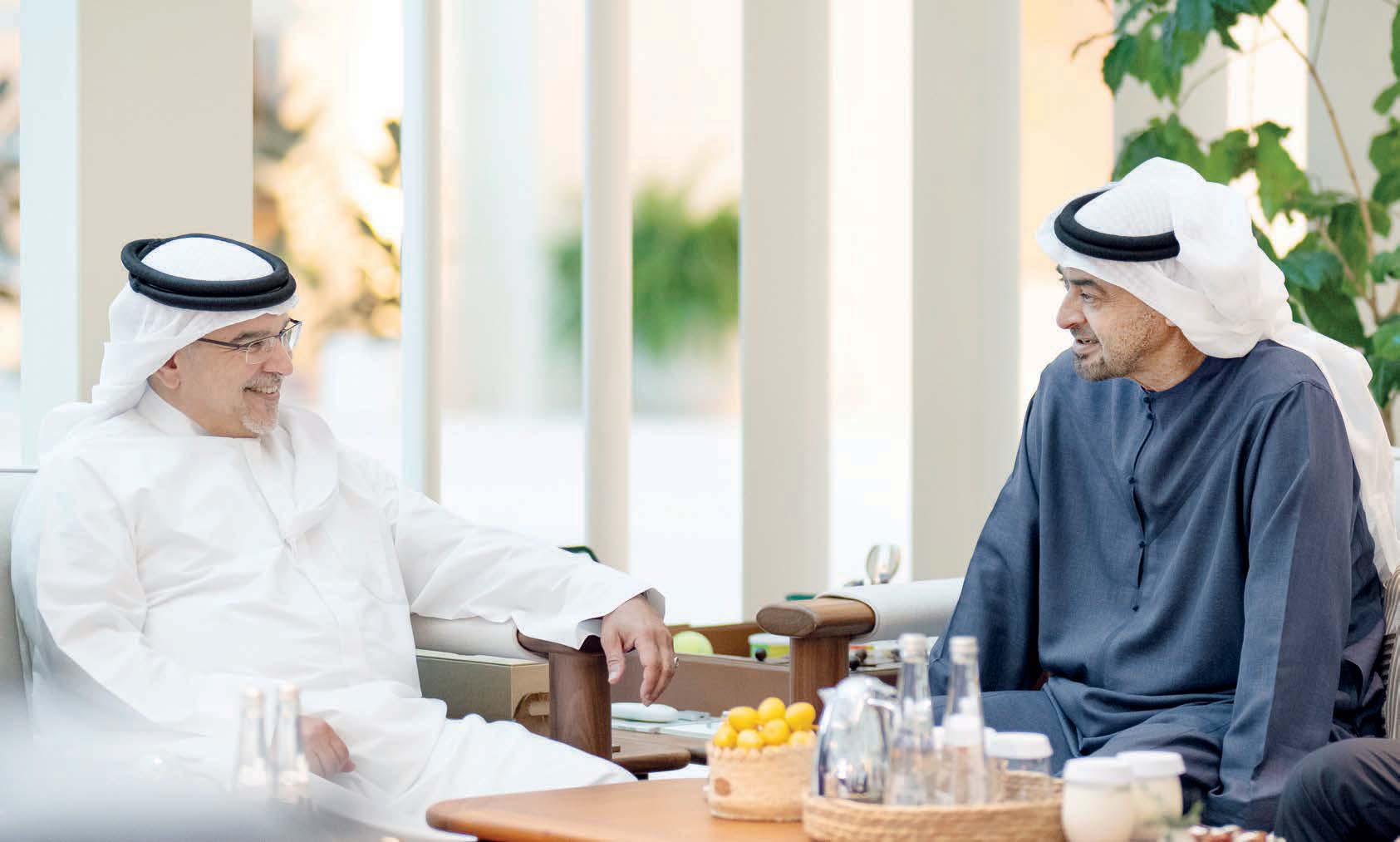 رئيس الدولة يستقبل ولي عهد البحرين