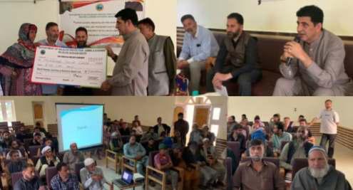 MLA Pahalgam Distributes Relief to Human-Wildlife Conflict Victims