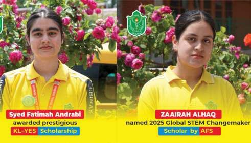 DPS Srinagar Students Shine on Global Stage with Prestigious Scholarships