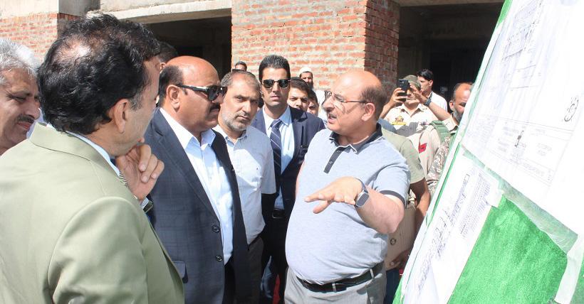 Dy CM Inspects Progress On 250 Bedded IPD In SKIMS