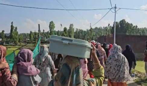 Protests In Labertal Budgam Over Smart Meters