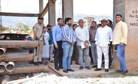 Dy CM Inspects Development Works In GMC Udhampur, Bailey