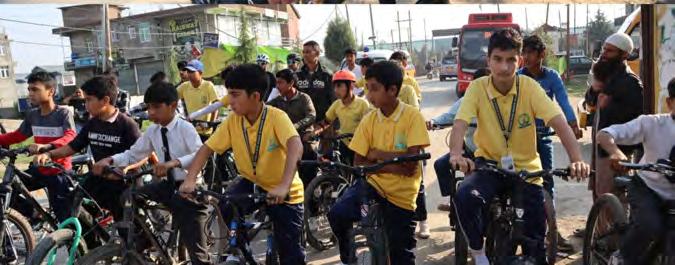 District Admin Budgam Organises Cycle Rally To Raise Awareness