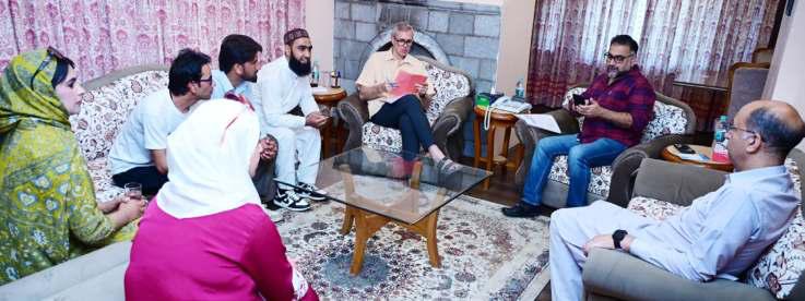 CM Omar Hears Public Grievances During Raabita Programme