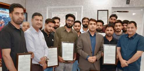 Javid Dar Distributes Appointment Letters To Junior Assistants