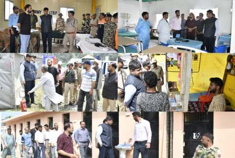 DC Ganderbal Inspects Facilities At Baltal & Manigam