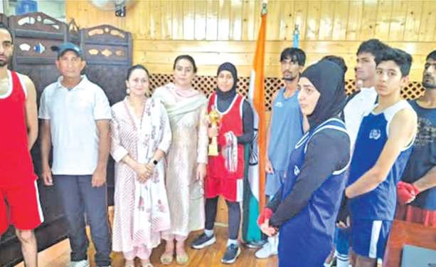 Secretary J&K Sports Council Felicitates Boxing Team