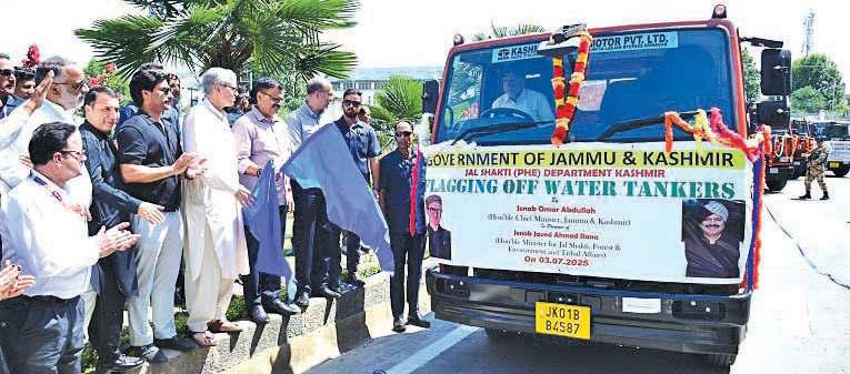 CM Flags Off Water Tankers To Boost Supply