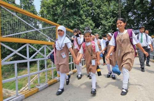 Kashmir Schools Reopen Amid Timing Row