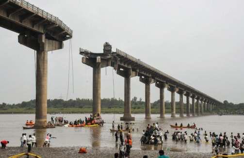 Bridge Collapses in Gujarat; 10 Dead in River Plunge