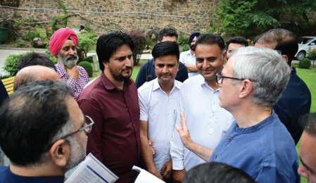CM Omar Listens To Public Concerns At Raabita office